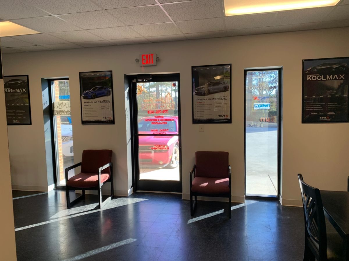 Customer waiting area inside the Project-X shop